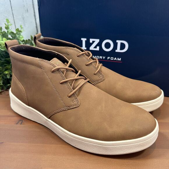 IZOD Men's Palmer Chukka Boots Brown Size 11 - Picture 2 of 8